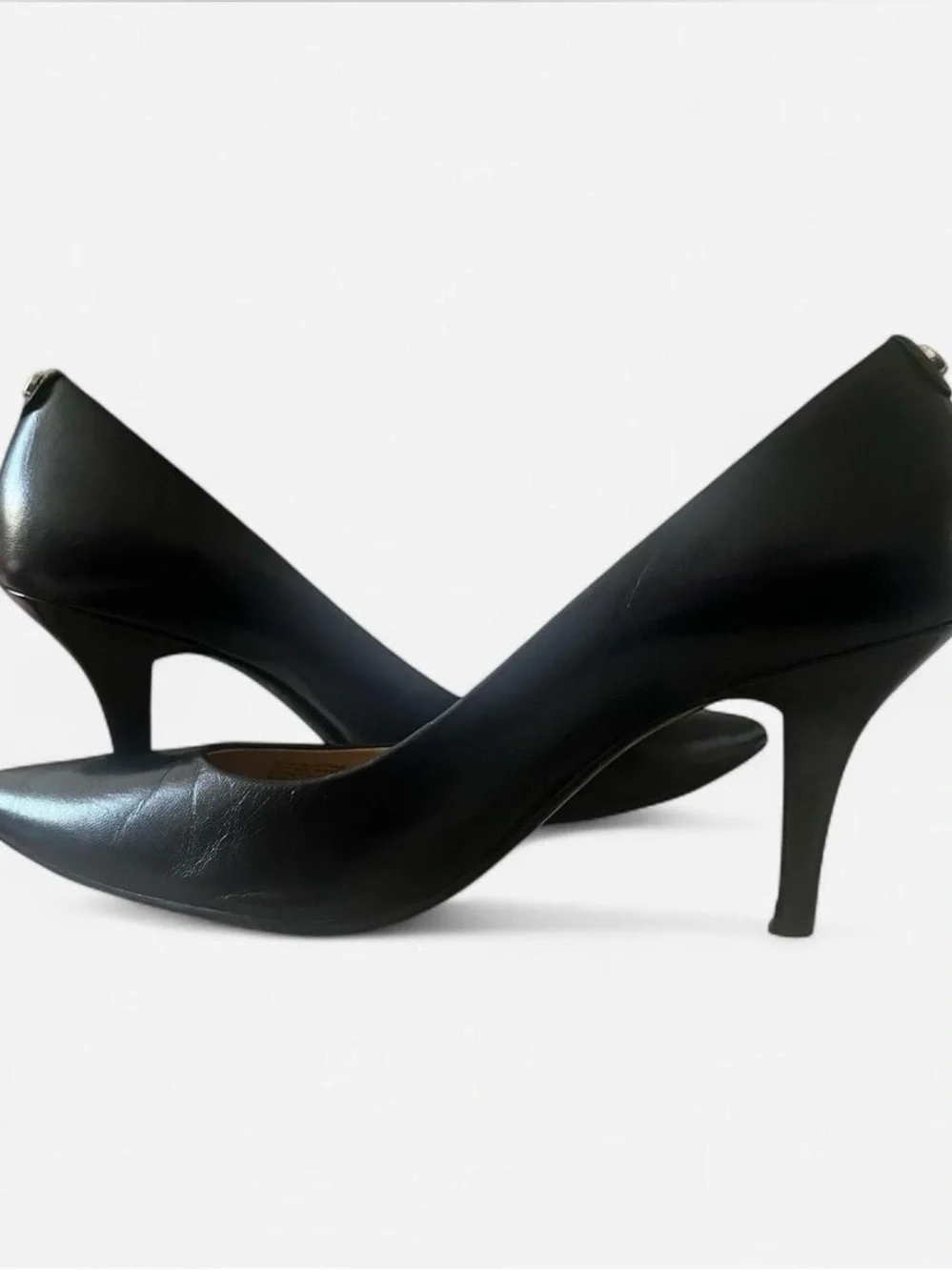 Michael Kors Black Leather Pointed Toe Pumps Women’s 9.5M Stiletto Heels
